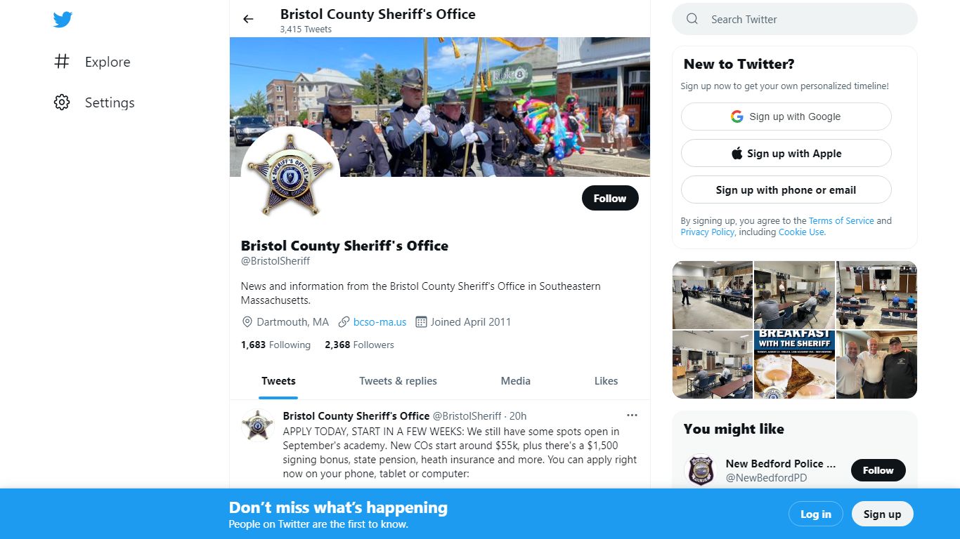 Bristol County Sheriff's Office (@BristolSheriff) | Twitter